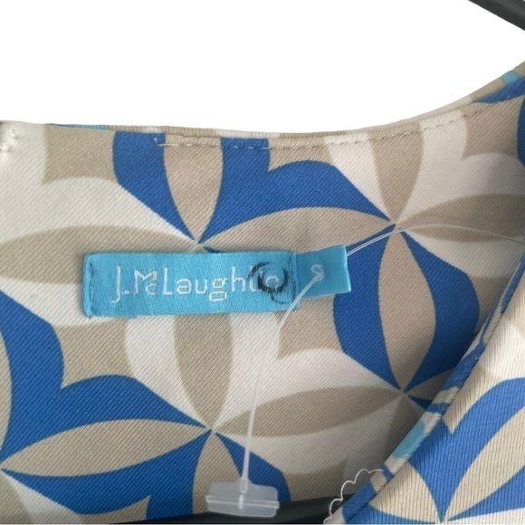 New! J. McLaughlin Sophia Dress Geometric Print - Picture 6 of 9